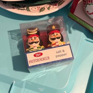 Kirklands Nutcracker Salt & Pepper Shakers - Red, Black, White